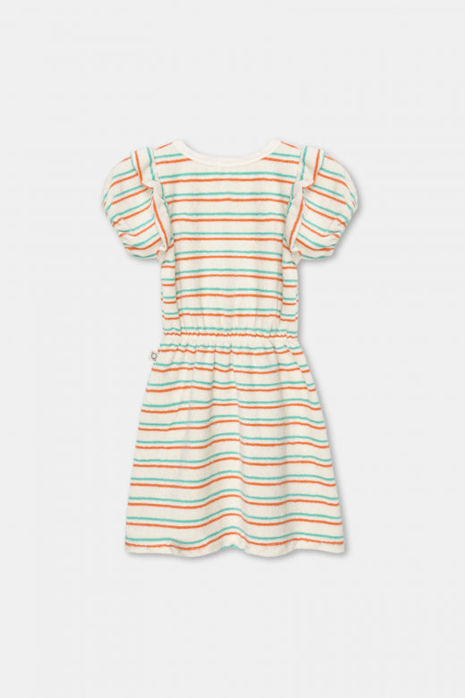 Frottee-Kleid mit Streifen