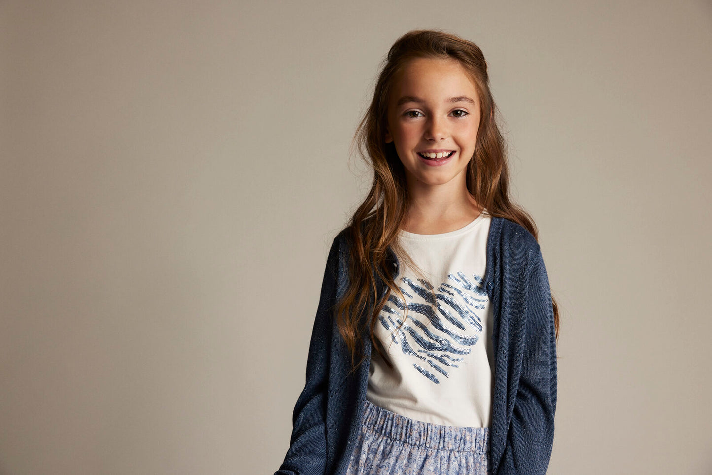 Creamie - Cardigan blue Glitter