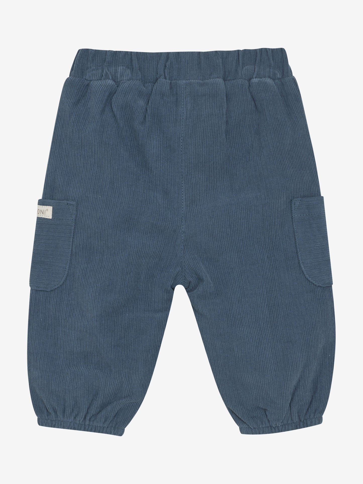 Rückseite der dunkelblauen Fixoni Babycordhose – im Bärechind in Winterthur, Zürich, Schweiz