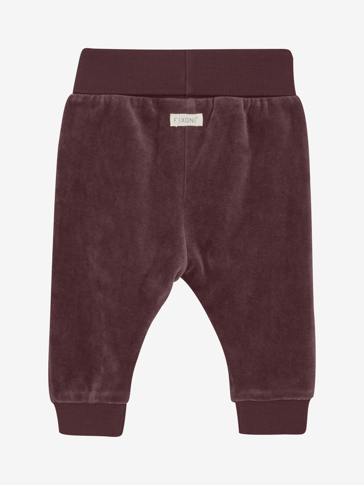Rückansicht der Fixoni Babyhose in Braun aus Velours bei Bärechind in Winterthur, Zürich, Schweiz