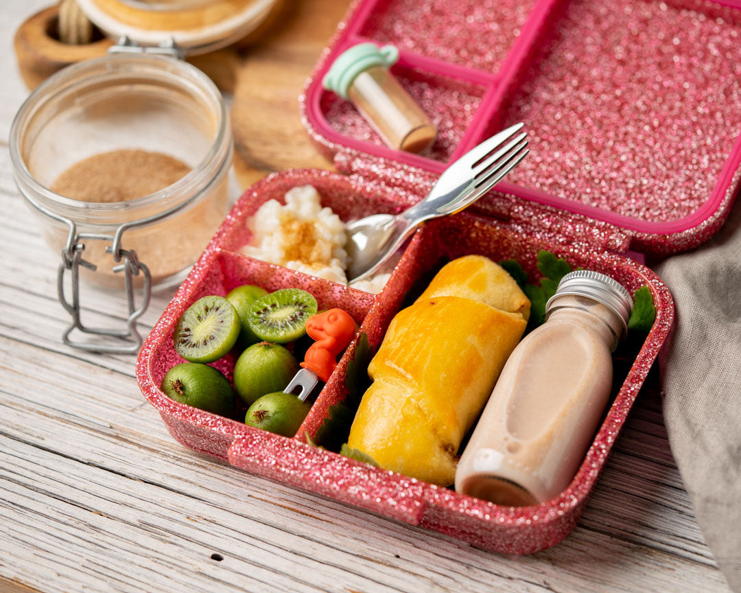 Lekkabox Z'nünibox aus Tritan, pink-Glitzer