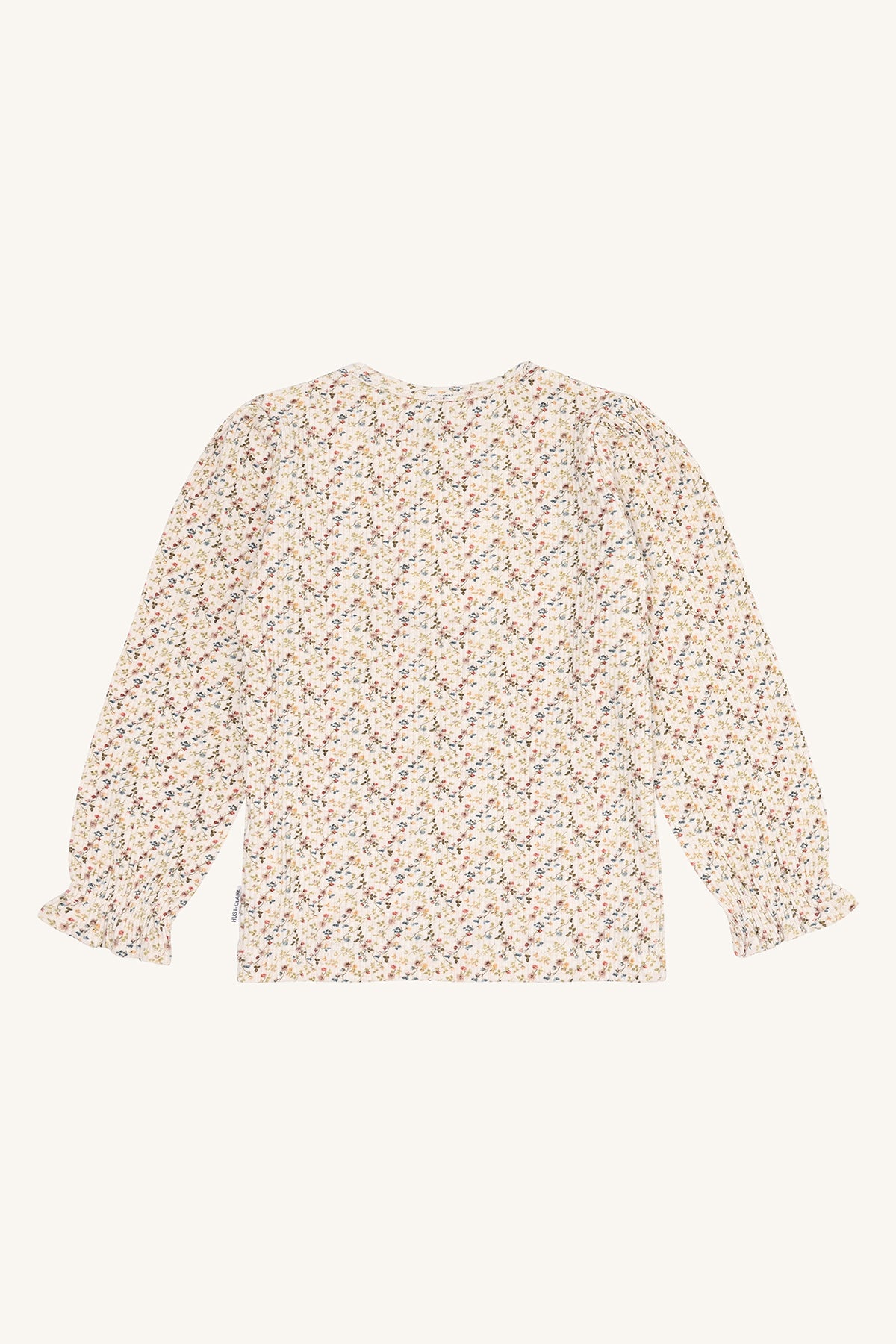 Rückansicht Hust&Claire Baumwollshirt Alma aus Baumwolle mit Blumenprint – bei Bärechind in Winterthur, Zürich, Schweiz.