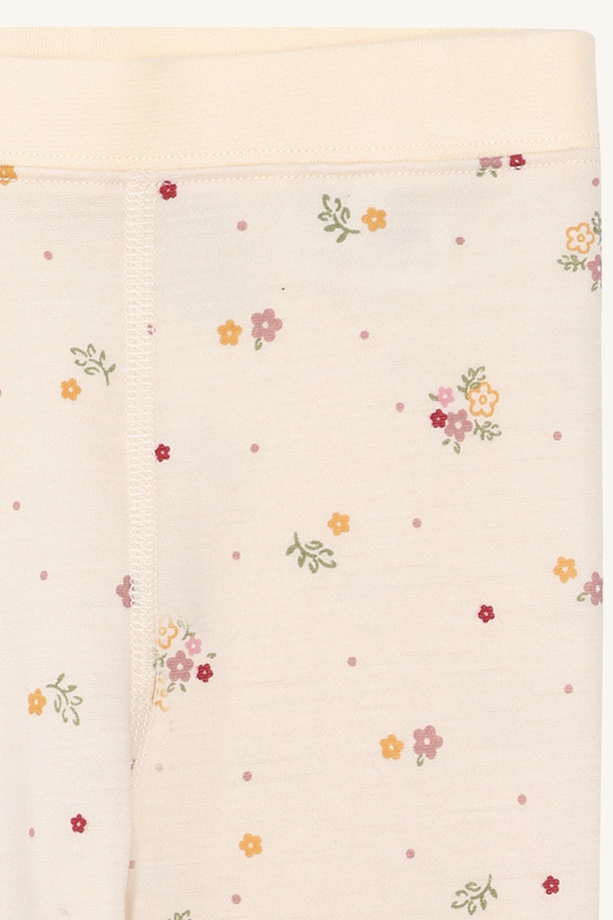 Produktfoto der Hust&Claire Wollleggings mit Blumenmuster, Detailansicht- Bärechind in Winterthur, Zürich, Schweiz.
