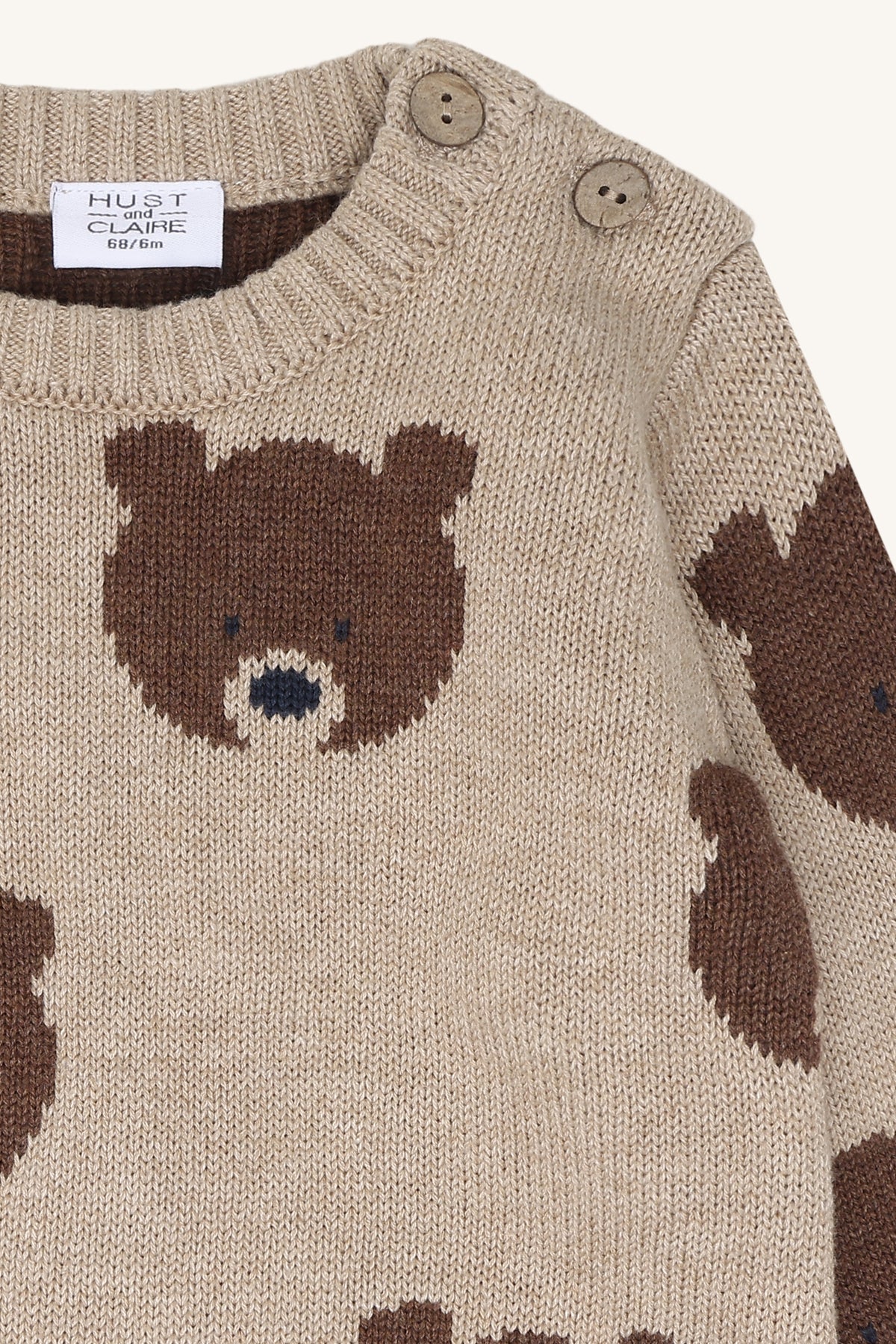 Hust&Claire Pilou Bär in Beige Melange bei Bärechind
