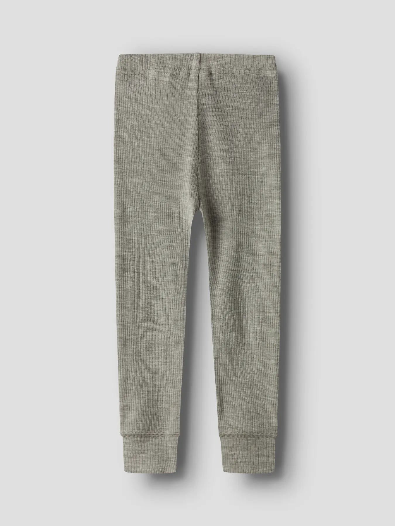 Rückansicht der Ripp-Leggings aus Wollmischung für Kinder.