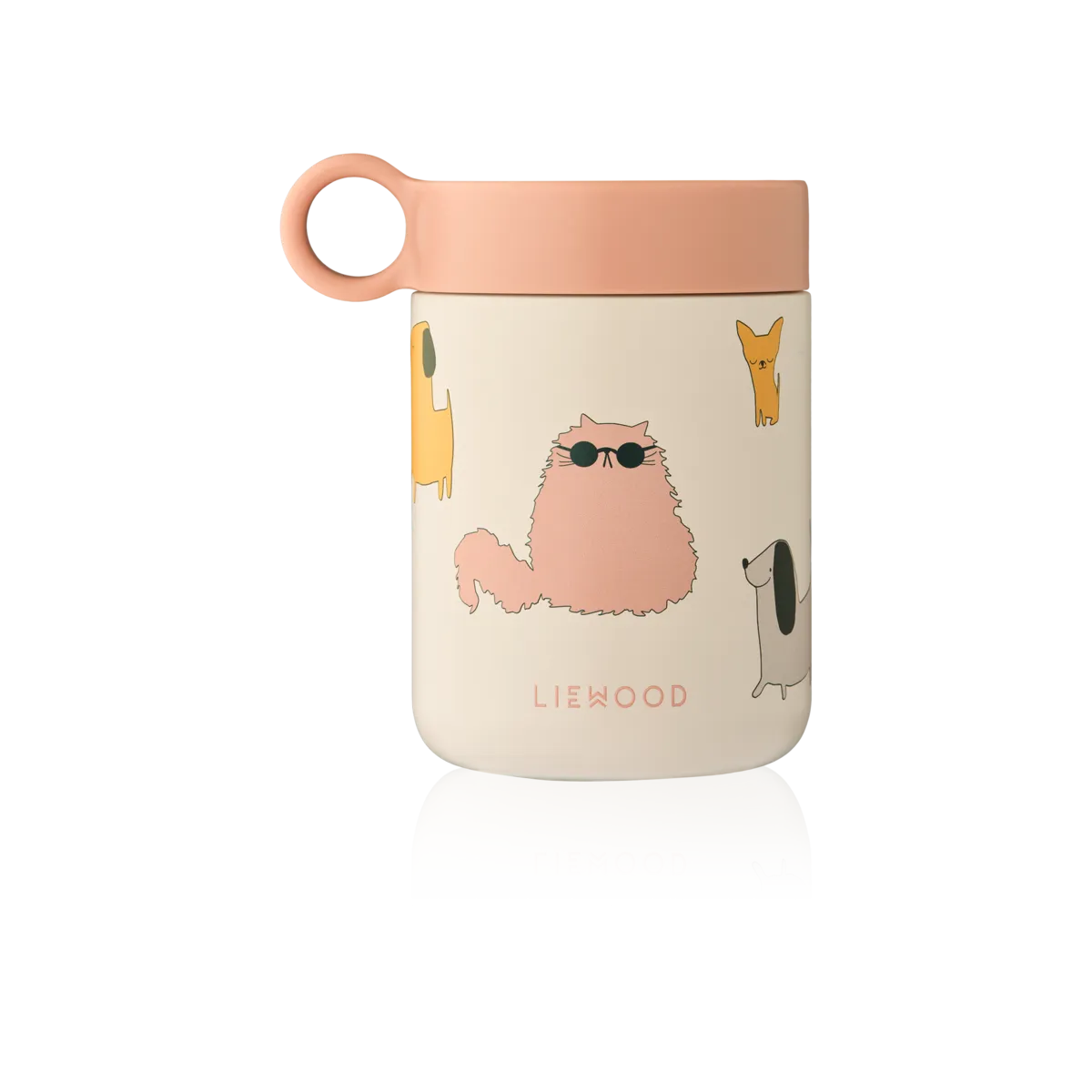 Liewood Kian Lebensmittelbehälter 350 ml aus Edelstahl, ideal für Snacks und Babybrei. Erhältlich im Bärechind, Winterthur, Zürich, Schweiz.