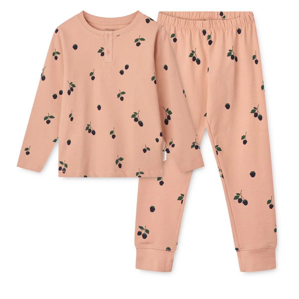 LIEWOOD Pyjama aus Bio-Baumwolle mit Brombeerprint – erhältlich bei Bärechind in Winterthur, Zürich, Schweiz.
