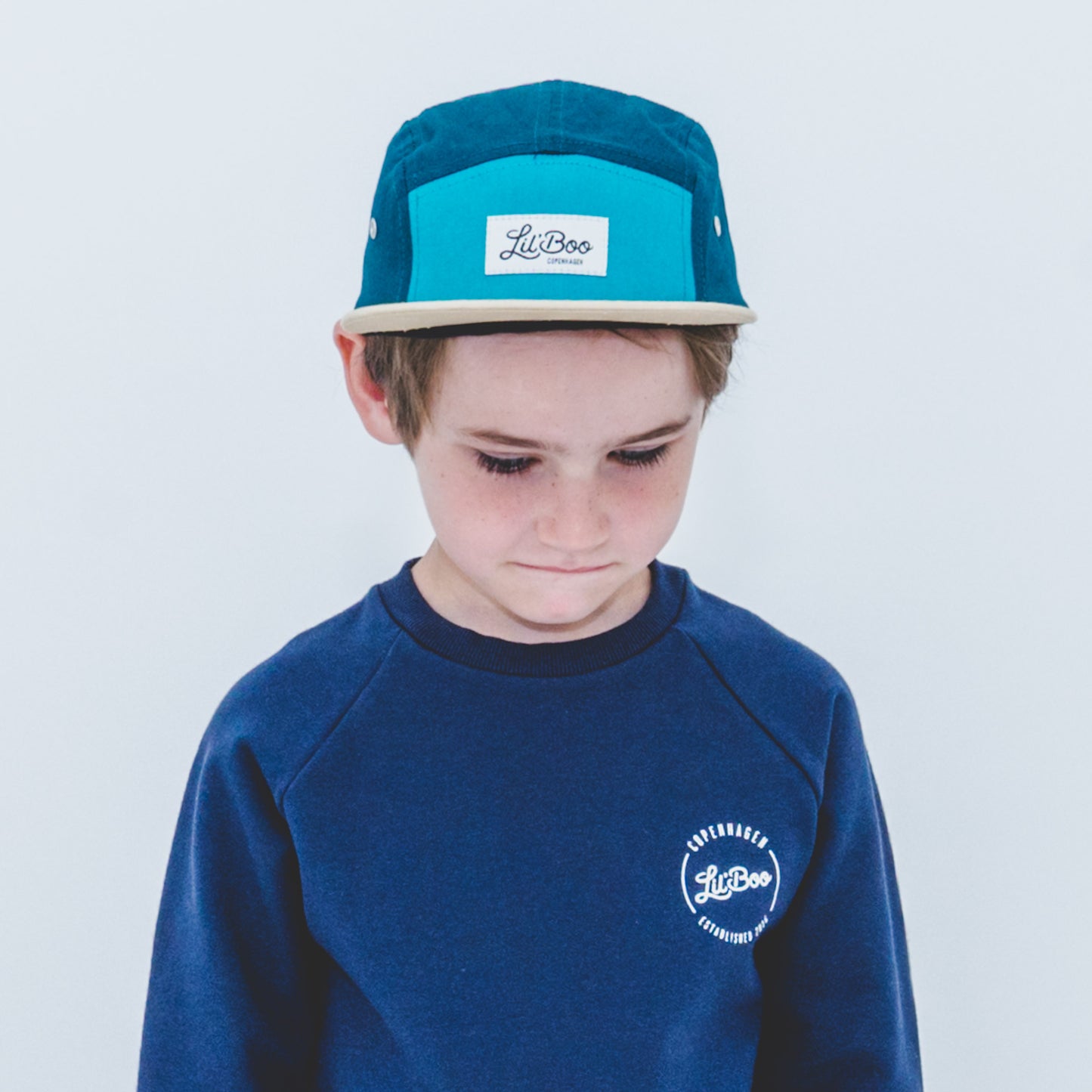 Lil Boo Kinder Cap Block Green leichte Sommer Cap für Kinder im Kinderladen Bärechind Winterthur