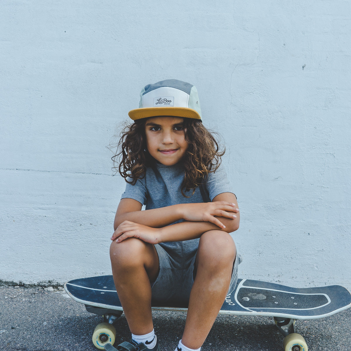 Lil Boo Kinder Cap Block Honey Gold leichte Sommer Cap für Kinder im Kinderladen Bärechind Winterthur