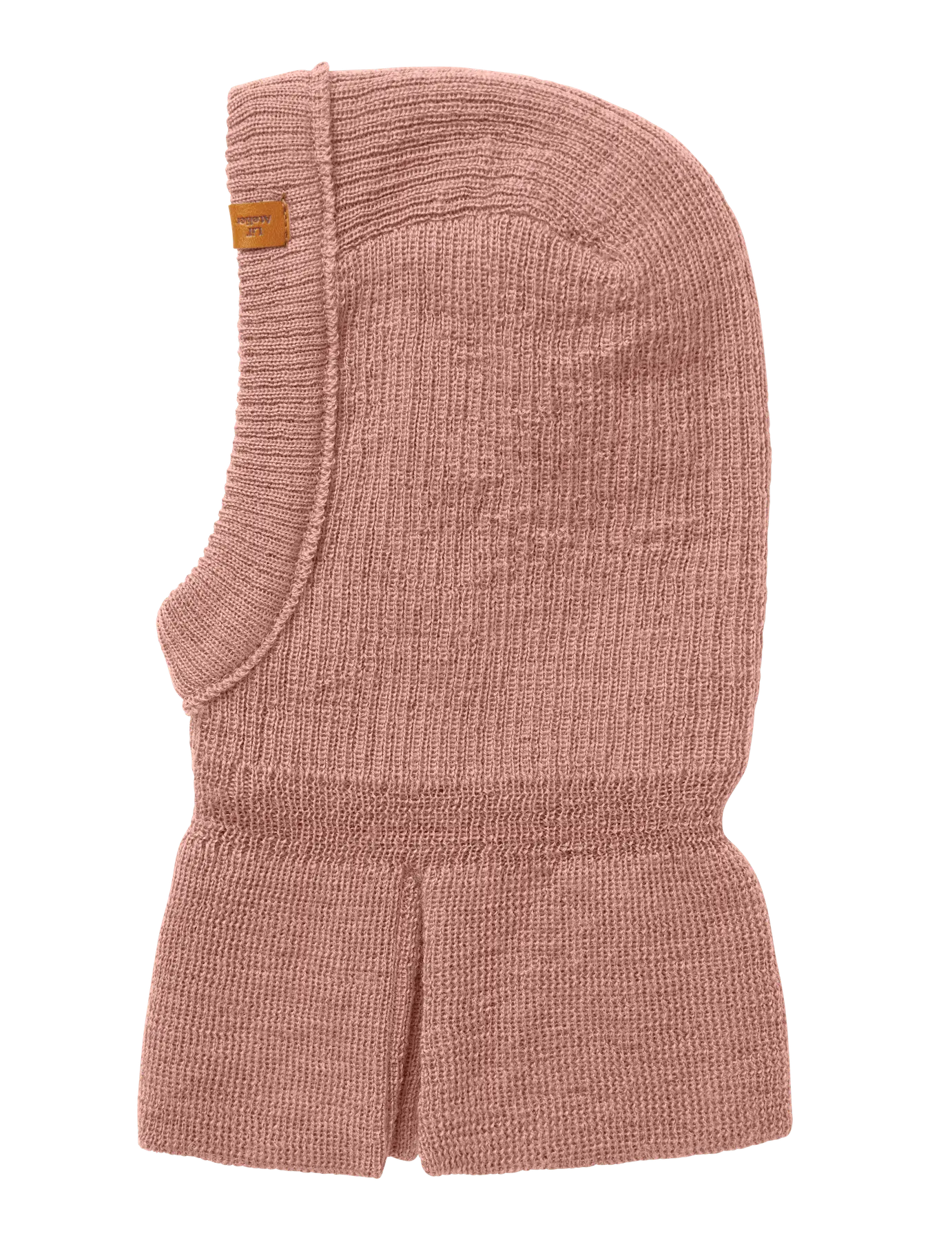 Rosa Schlupfmütze aus 100 % Wolle von Lil’Atelier – erhältlich bei Bärechind in Winterthur, Zürich, Schweiz.