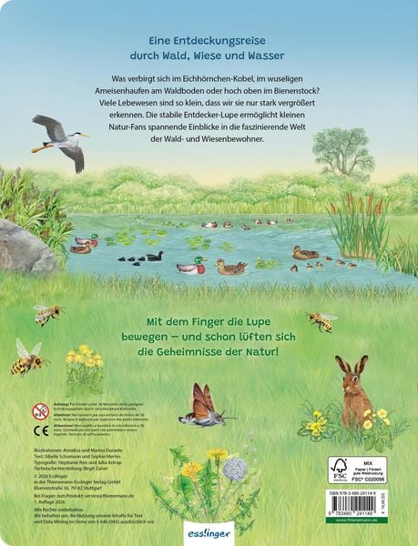 Lupen-Wimmelbuch Wald und Wiese vom Esslinger Verlag, erhältlich bei Bärechind