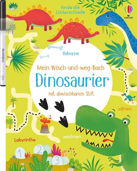 Dinosaurier -Wisch-und-weg-Buch, Bärechind Winterthur Zürich Schweiz.