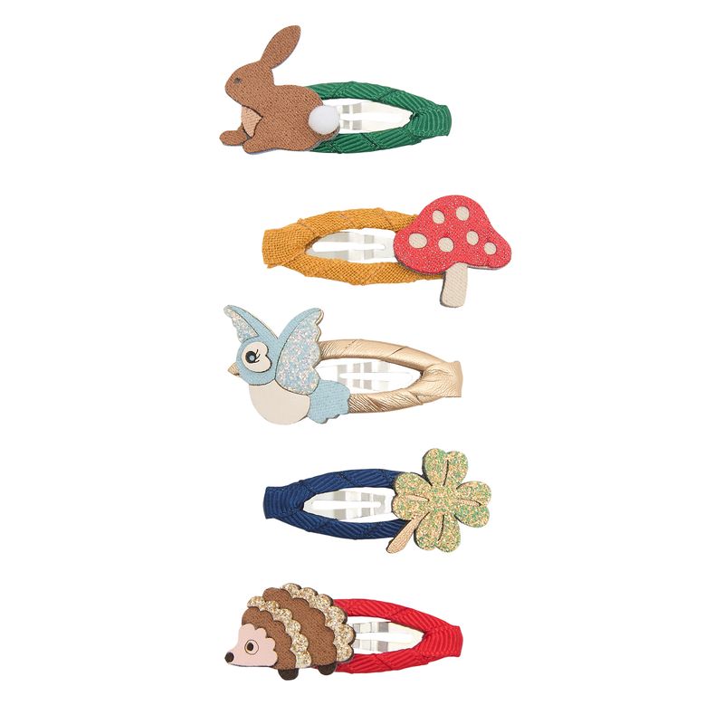 Mimi & Lula Haarspangen für Kinder mit Hase, Fliegenpilz, Vogel, Kleeblatt und Igel bei Bärechind Winterthur Zürich Schweiz