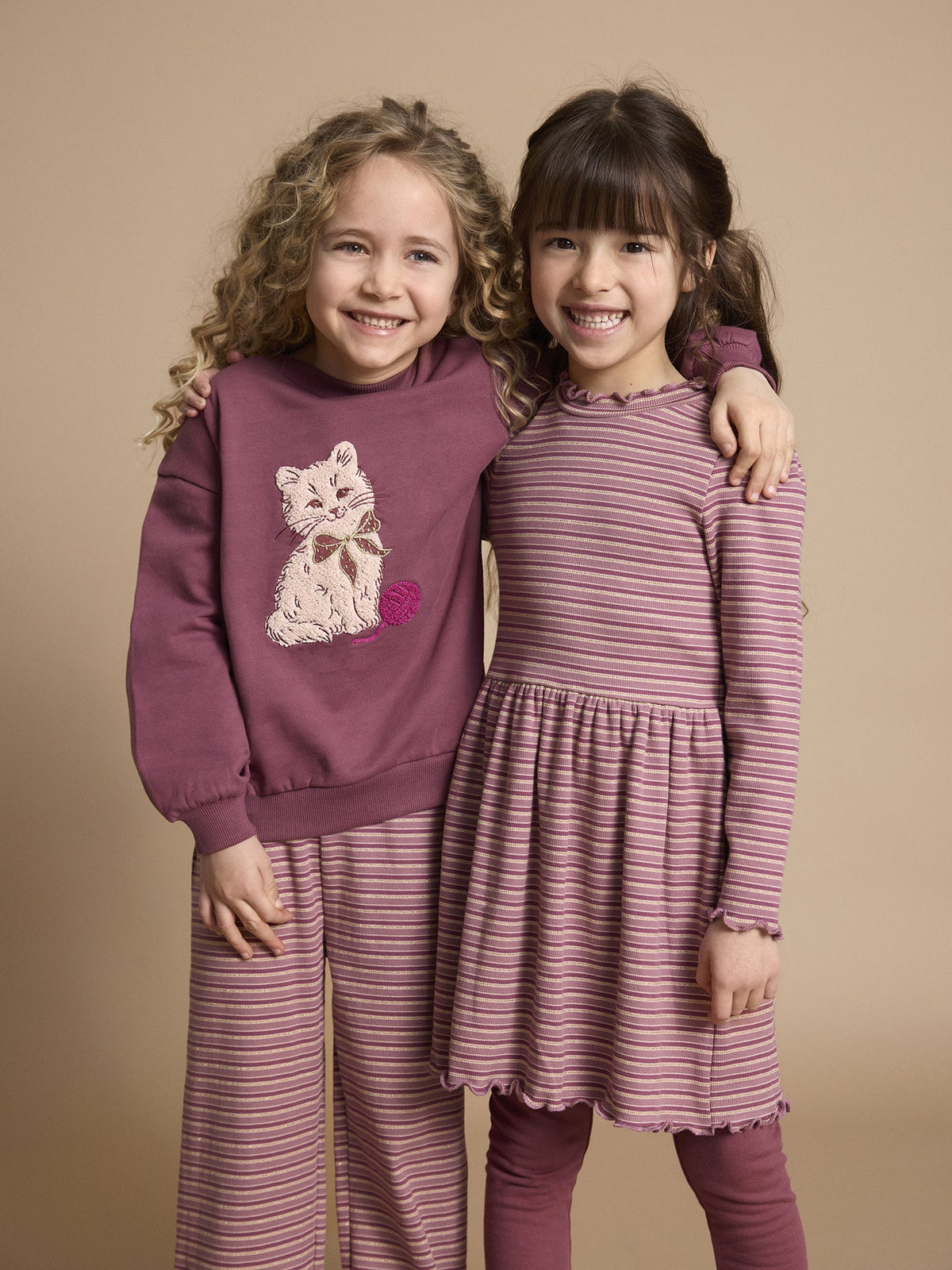 Kinder tragen Minymo Leggings in Crushed Berry