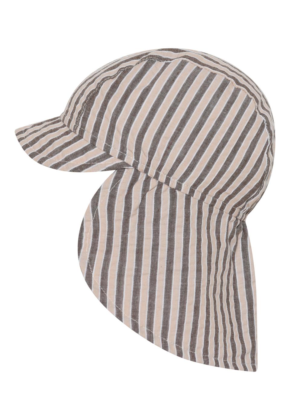 MP Denmark Mavis Sommerhut für Kinder in Brown Melange mit UV-Schutz 50+ und Nackenschutz, ideal für sonnige Tage. Zu Kaufen im Kinderladen in Winterthur, Zürich, Schweiz.