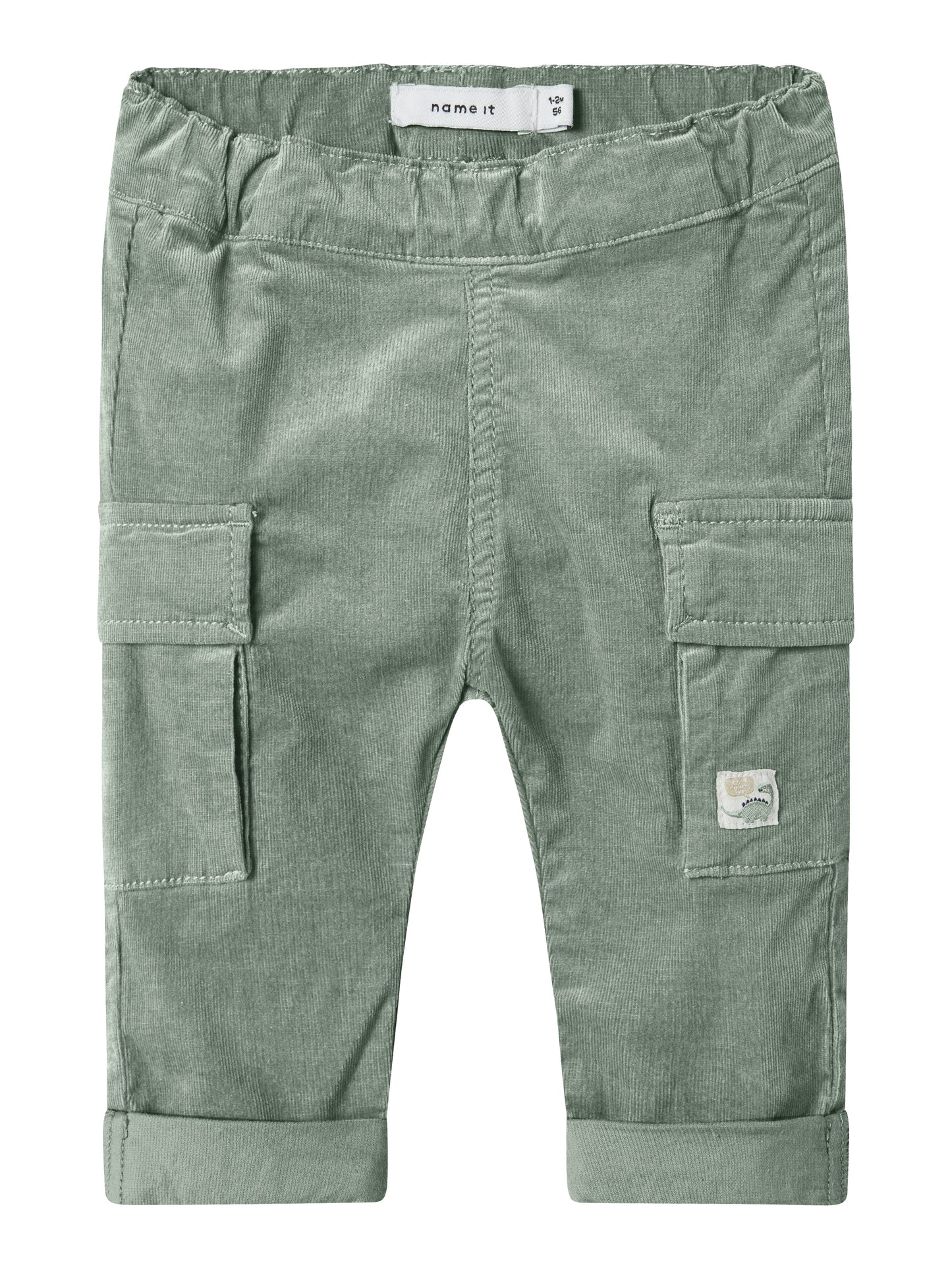 Vorderansicht der NAME IT Cordhose aus Bio-Baumwolle, mintgrün, Bärechind Winterthur, Zürich Schweiz.