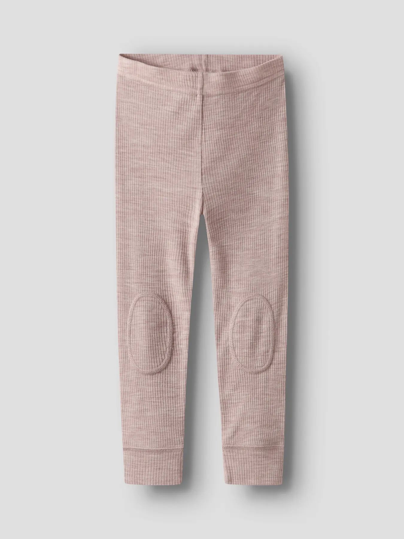 Name it Kinder-Wollleggings in Altrosa mit Kniepatches, Vorderseite – bei Bärechind in Winterthur, Zürich Schweiz kaufen.