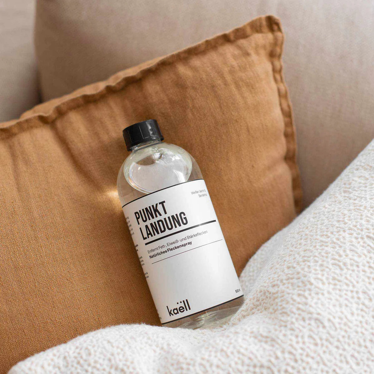 NEU 500ml Punktlandung Pflegespray von Kaëll, natürliches Fleckenspray zur Entfernung von Fett, Eiweiß- und Stärke-Flecken in einer umweltfreundlichen Flasche.