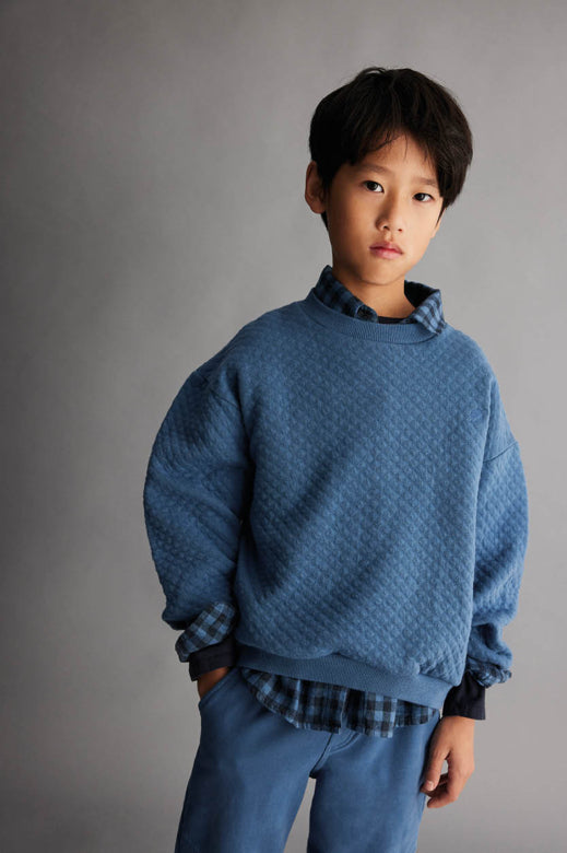 SIMONEK Pullover, blau