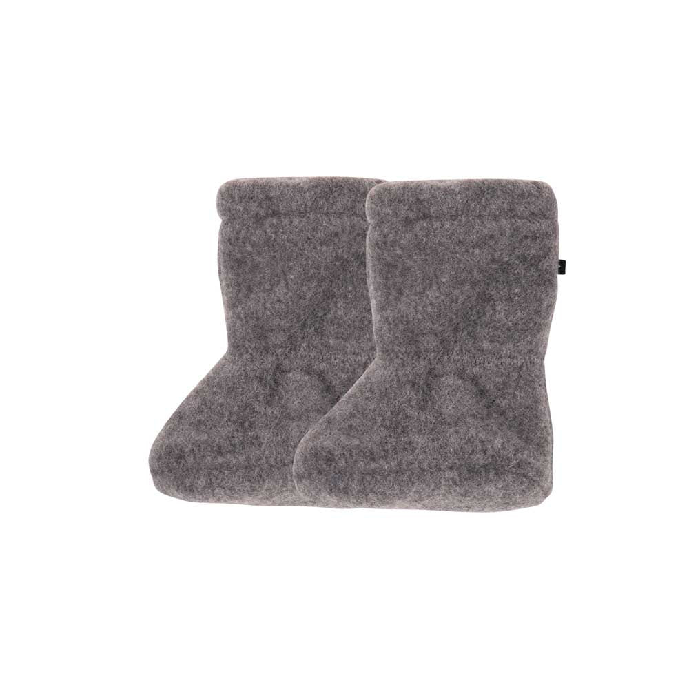 Pure Pure Wollfleece Baby-Füsslinge in Schiefer bei Bärechind