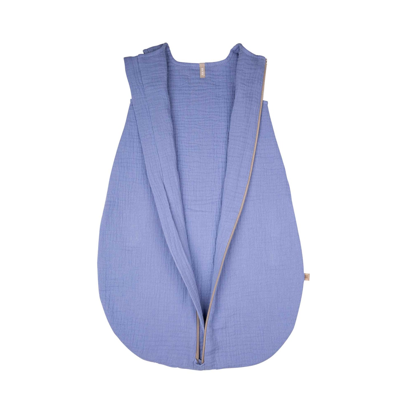 Pure Pure Musselin Schlafsack aus Bio-Baumwolle in Blau – nachhaltig kaufen bei Bärechind Winterthur, Zürich, Schweiz.