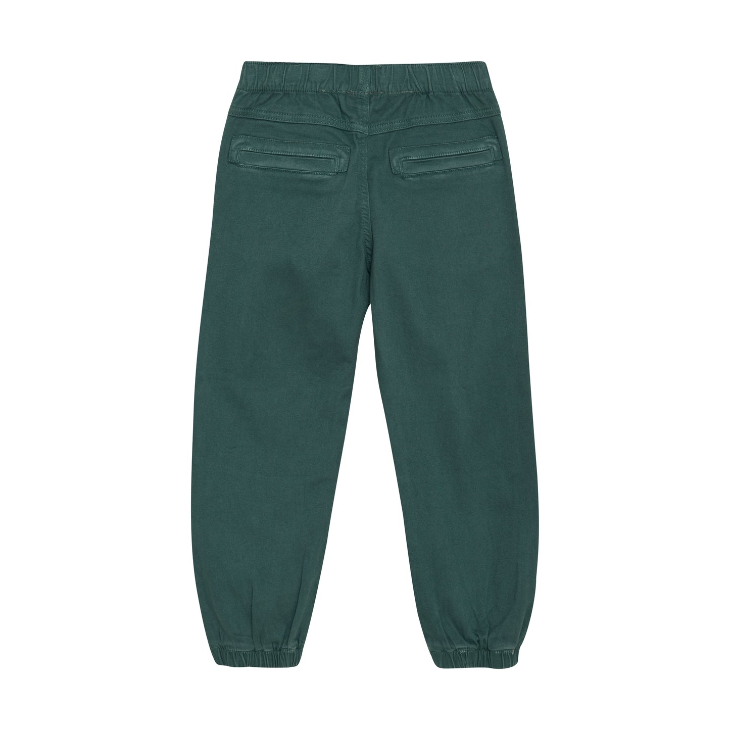Rückseite der grünen Baumwollhose von MINYMO – Bärechind Winterthur, Zürich Schweiz.