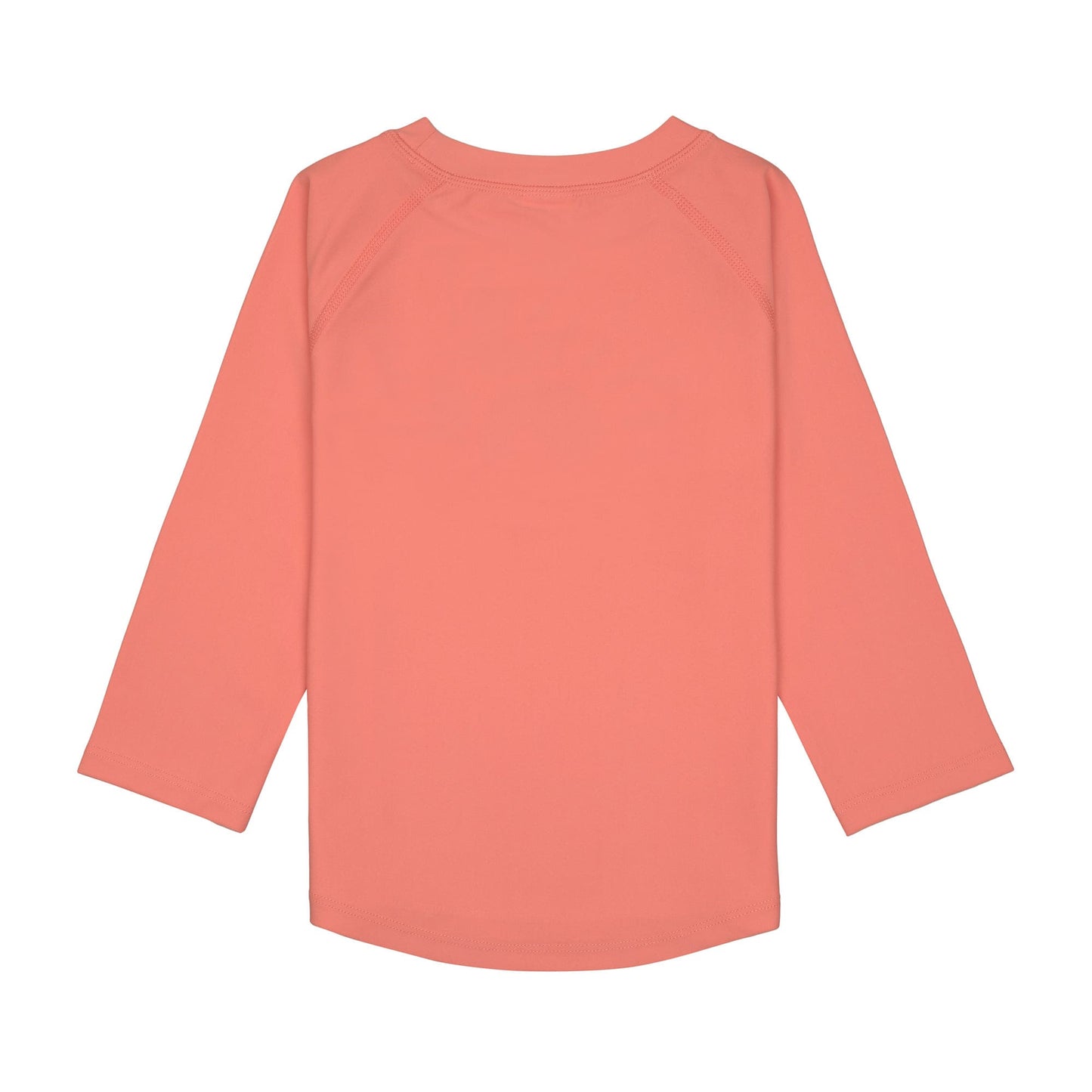 Rückansicht des LÄSSIG UV-Shirts in Koralle für Kinder – nachhaltig bei Bärechind in Winterthur, Zürich, Schweiz kaufen.