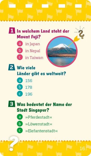 Beispielseite aus dem WAS IST WAS Quiz Länder der Welt (ältere Ausgabe)