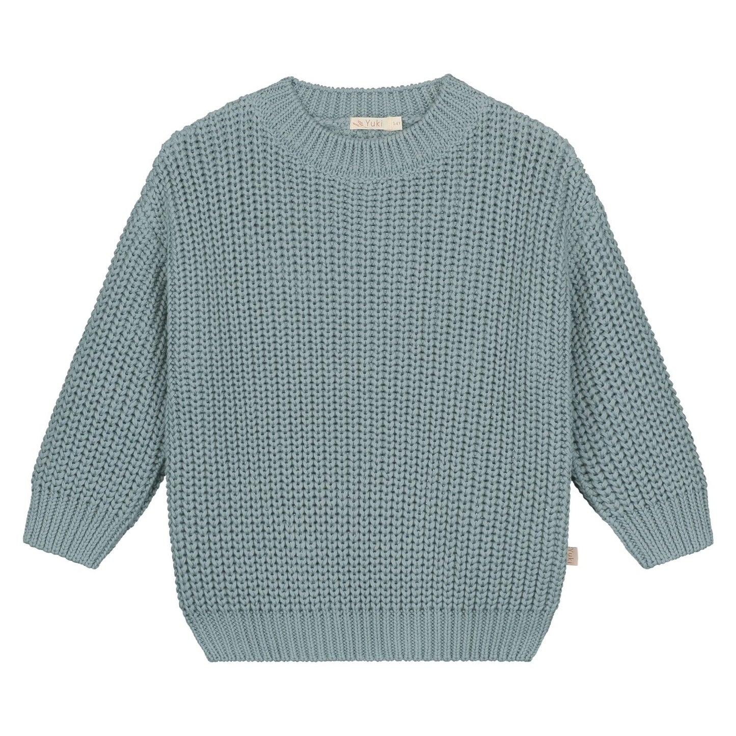 Chunky Knitted Sweater, ocean