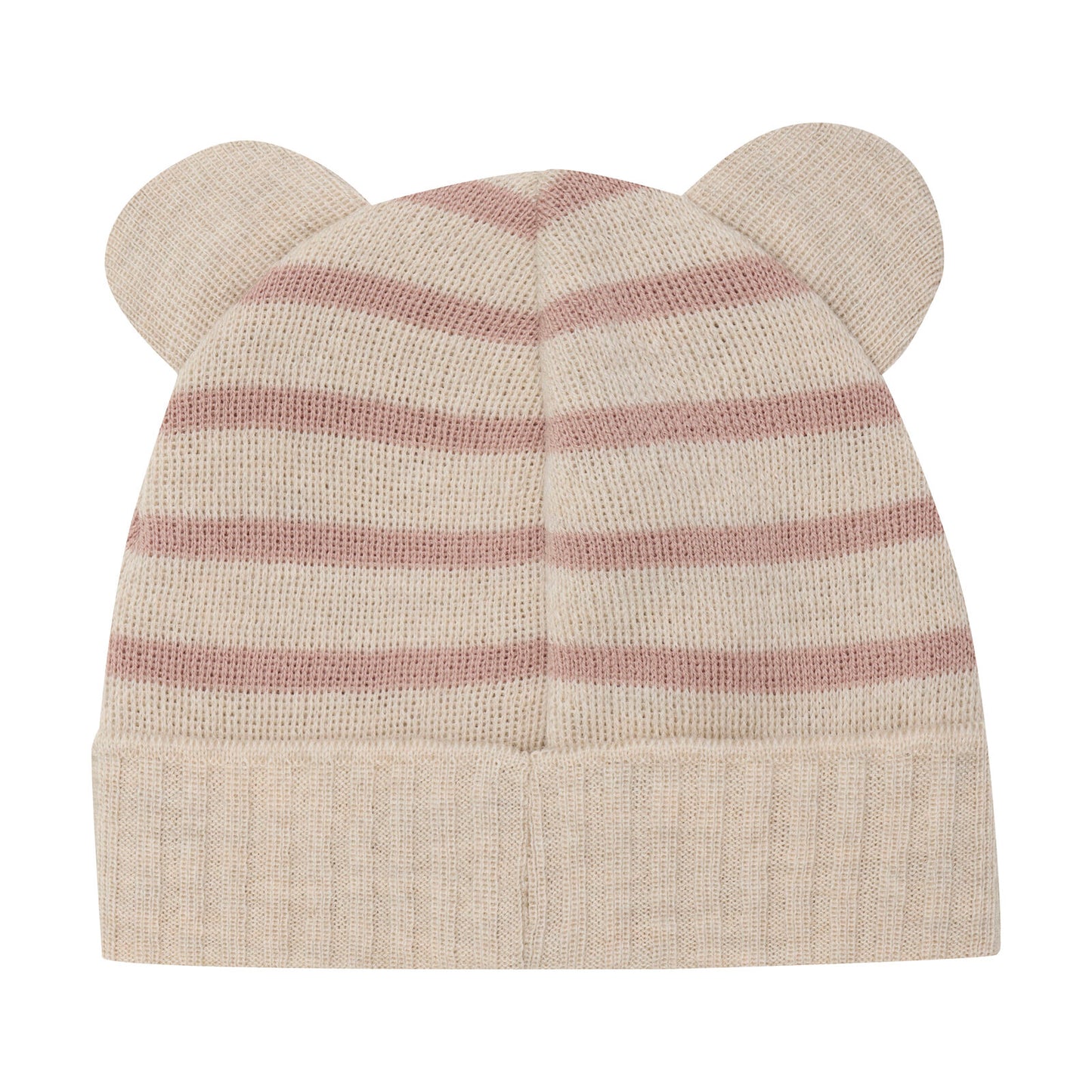 Beanie Ears Stripe Wool Knit