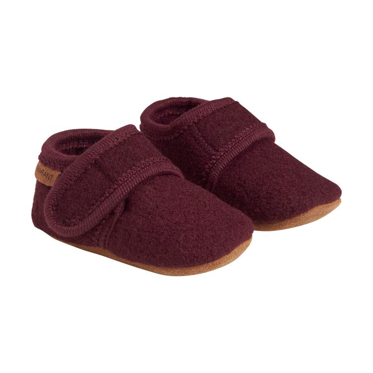 Baby Wool slippers burgundy