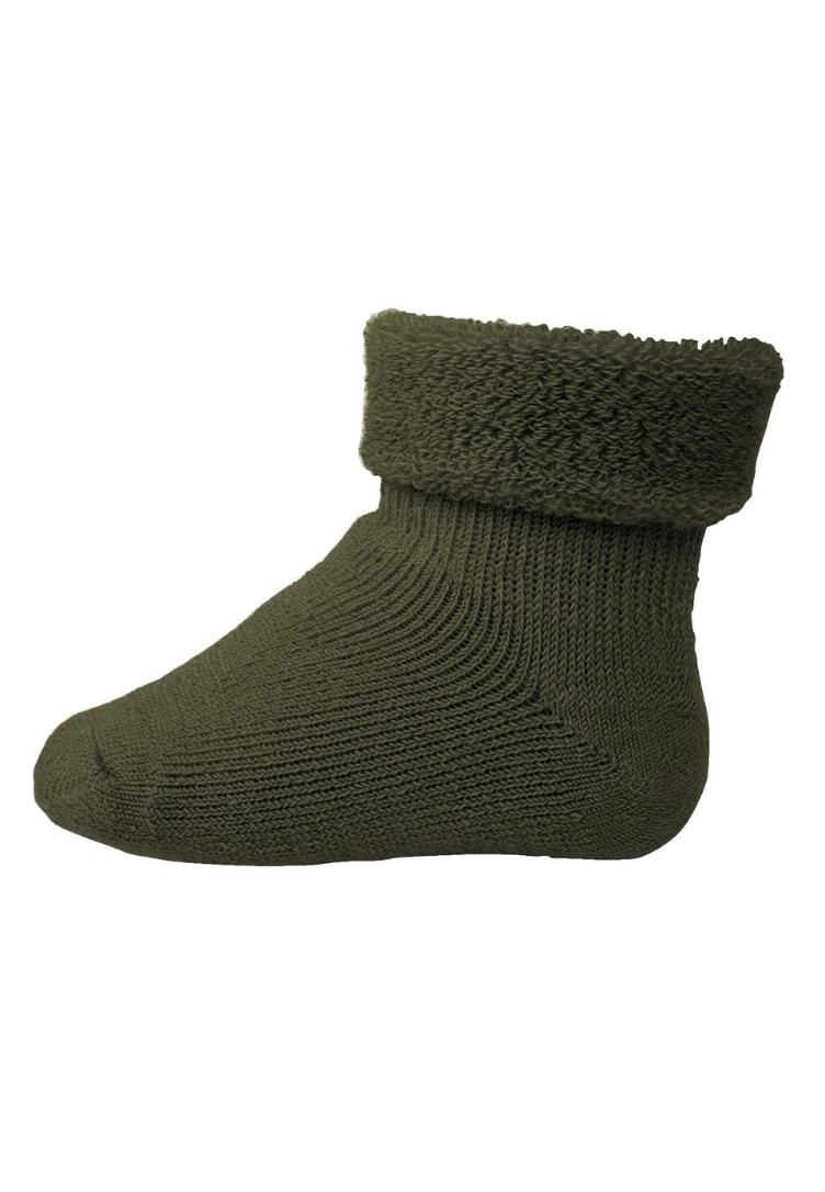 Oeko Tex Merino Socken flauschig, grün