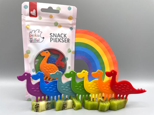 Pieksi und Griffel 7er Set `Rainbow` DINO