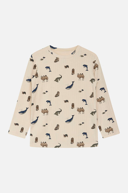 Austin Bambus T-Shirt mit Tierprint