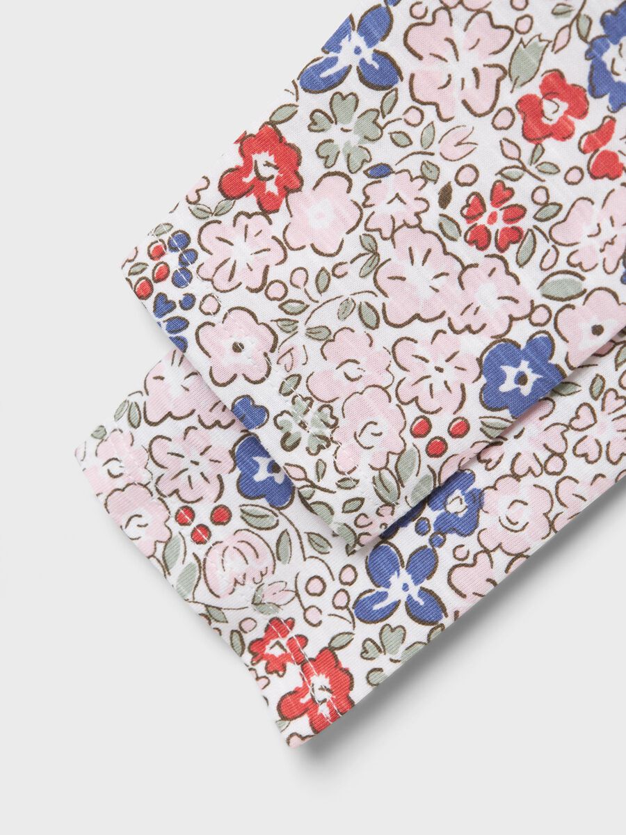 Capri Leggings Blumen, blau