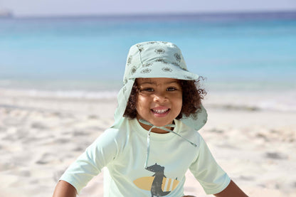 UV Shirt Kinder Kurzarm - Krokodil, Mint