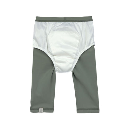 Badehose Baby Kurz (UV-Schutz & Windel), Oliv