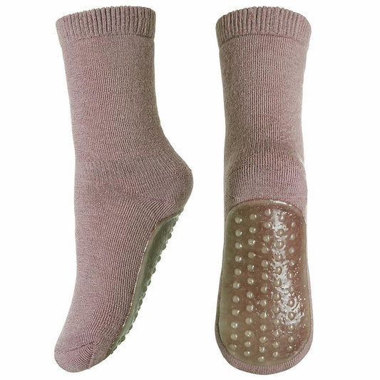 Oeko Tex Merino Socken anti-rutsch, Rosa