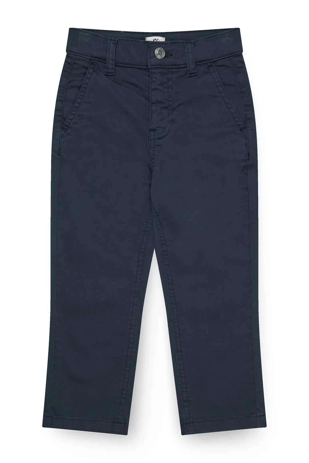 Silky Twill mit Knopf, Navy
