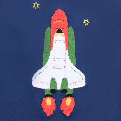 Shirt mit Bouclé Raletemstrickerei, navy