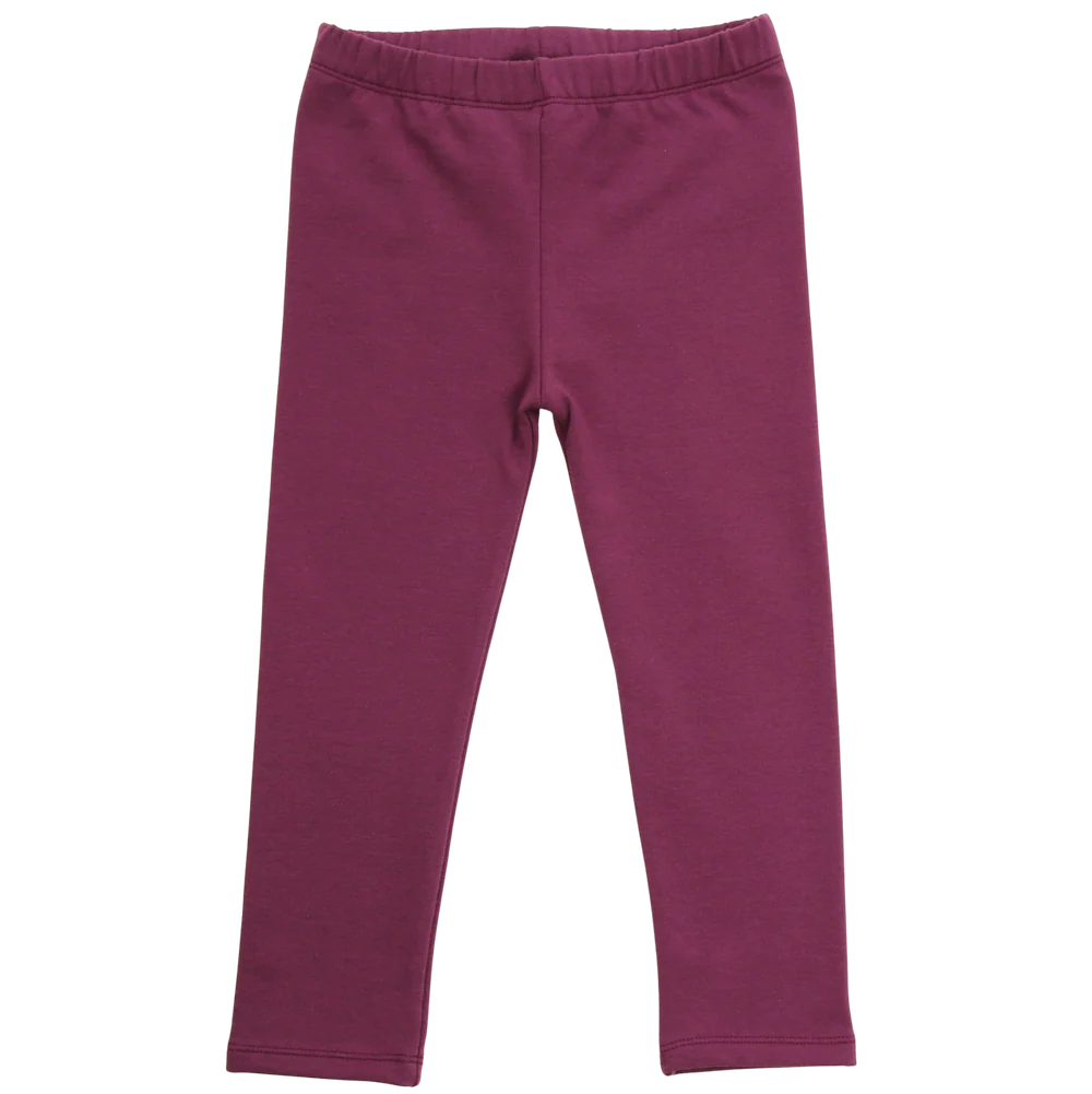 Gefütterte Leggings, Aubergine