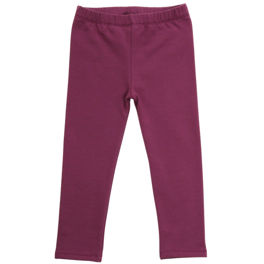 Gefütterte Leggings, Aubergine