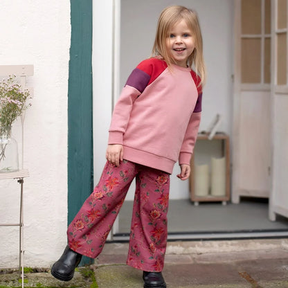 Colourblocking Sweatshirt, candy pink-burnt red