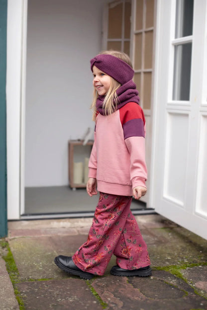 Colourblocking Sweatshirt, candy pink-burnt red