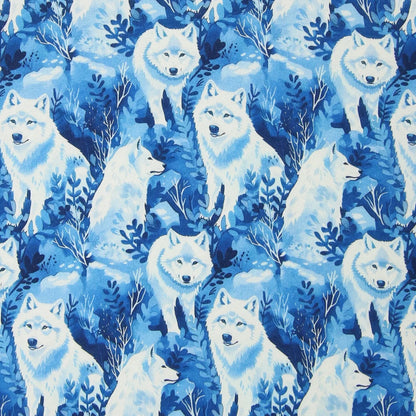 Kapuzenpulli mit Huskydruck, blau