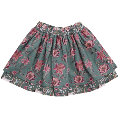 Wenderock Blumen-und Pferdedruck, pistachio-moss