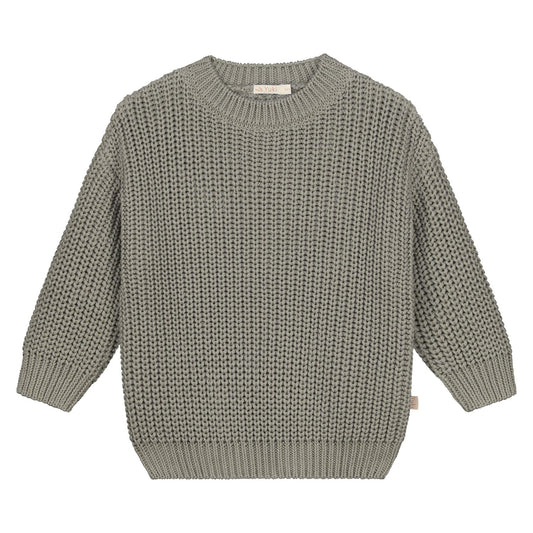 Chunky Knitted Sweater, sage
