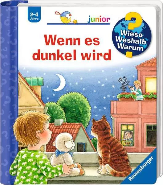 Kinderbuch Wenn es dunkel wird aus der Reihe Wieso Weshalb Warum im Bärechind Winterthur Zürich Schweiz.