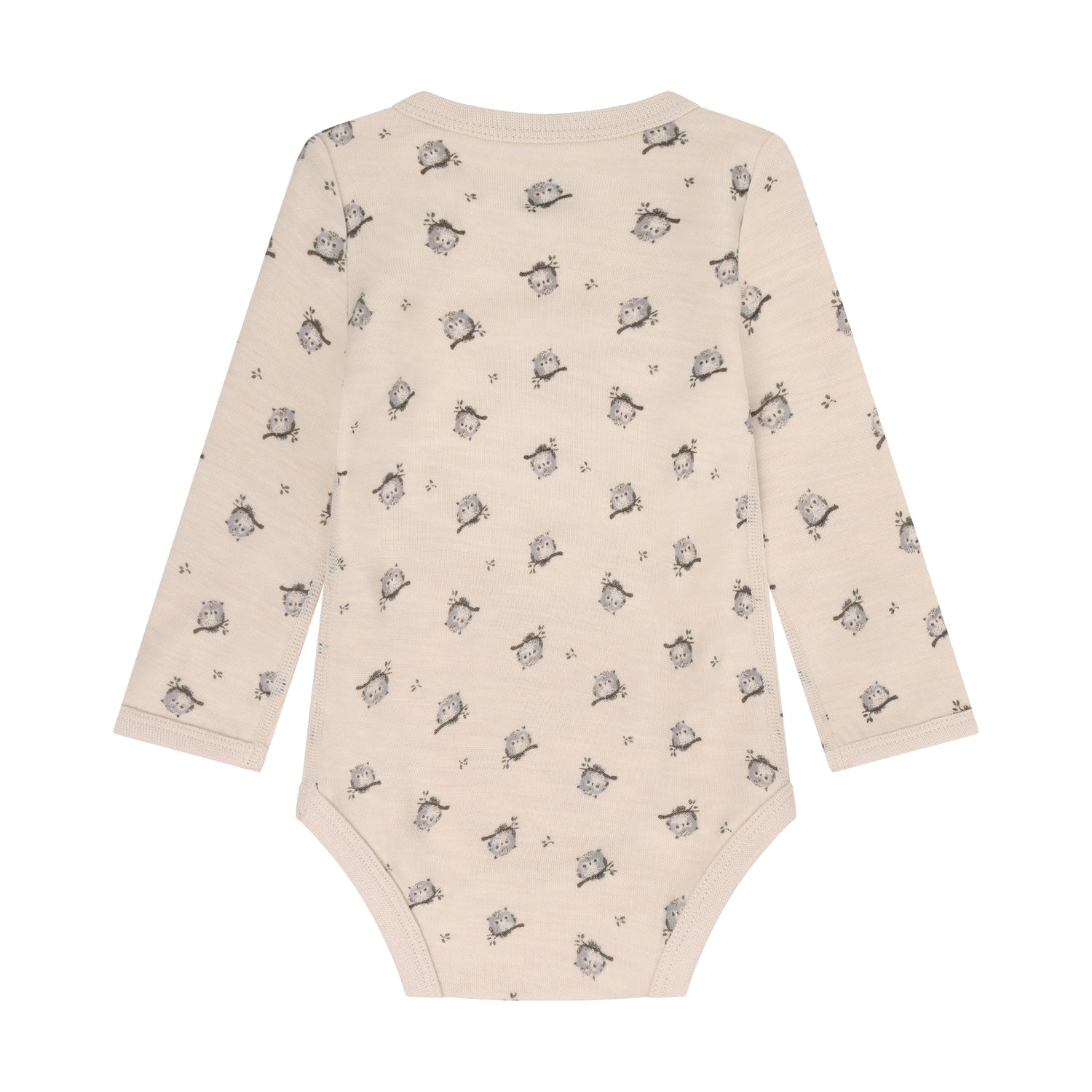 CeLaVi Body Baby mit Eulenprint in Mocha Meringue, Rückansicht