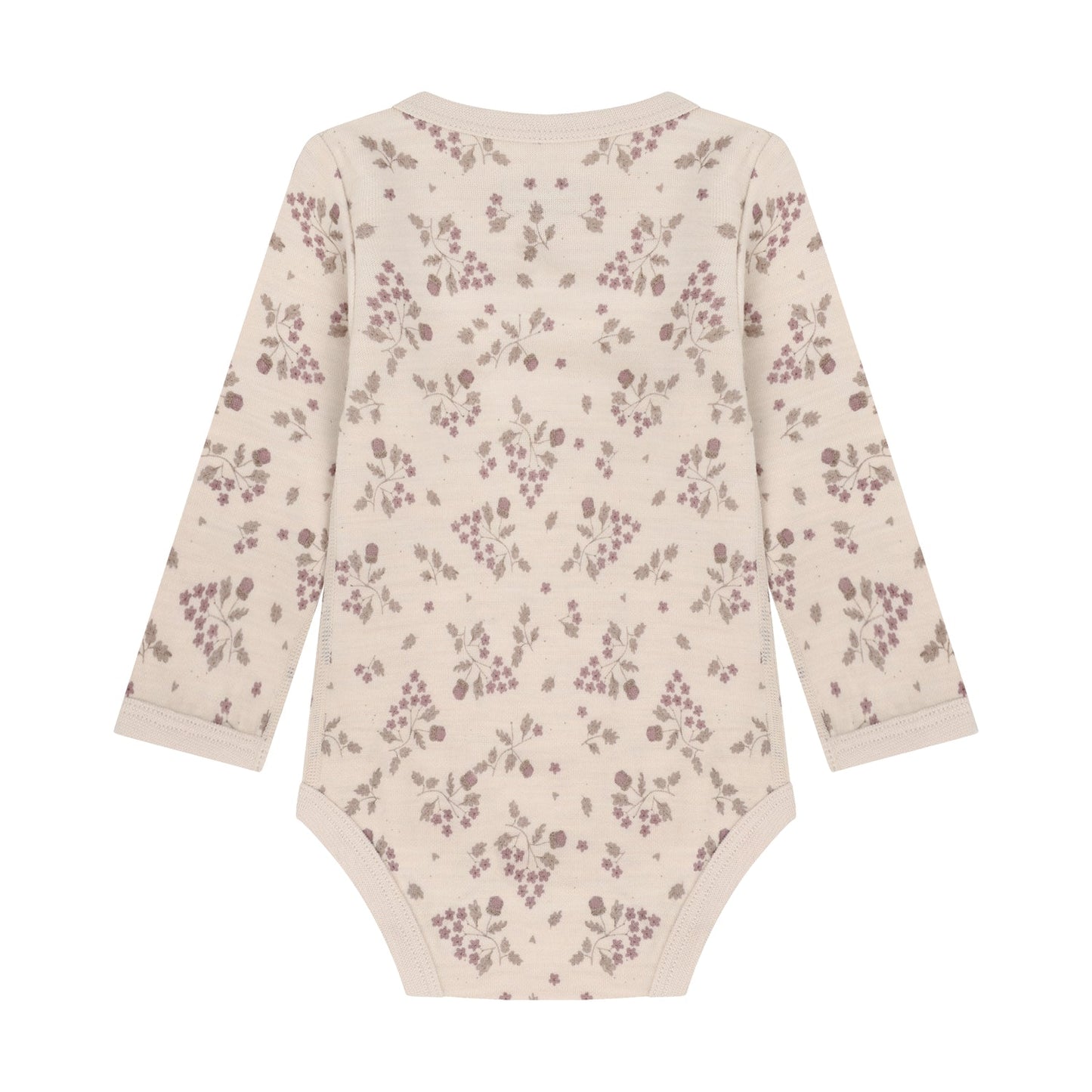 CeLaVi Body Baby mit Blumenprint in Grape Shake, Rückansicht